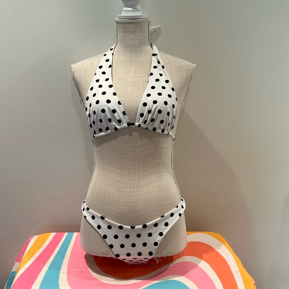 Inamorata two piece polka dot swim suit